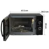 Heinner HMW-MD25DBK, Arbeitsplatte, Solo-Mikrowelle, 25 l, Produktbild-Vorschau 3
