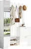 Set guardaroba Sweiko 135x25x180 cm con specchio, armadio Anteprima dell’immagine prodotto 7