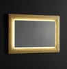 Reversibler Spiegel mit Schmelzglasrahmen und Goldgranulat Produktbild-Vorschau 2
