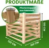 Moderner Komposter aus Lärchenholz Massivholz Produktbild-Vorschau 3