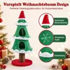 Arbre à chat COSTWAY de 130 cm, design sapin de Noël, Voir les images du produit 4