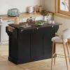 Isola da cucina Merax con piano di lavoro ribaltabile, Anteprima dell’immagine prodotto 6
