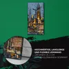 Leinwand Uhr Küche Wohnzimmer Bild 30x60 Stadt modern Produktbild-Vorschau 5