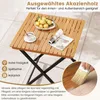 COSTWAY Gartentisch Klappbar Holz, Holztisch Wetterfest, Produktbild-Vorschau 5