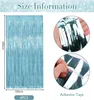 Minicee Lametta Vorhang Blau 6 Stück 1×2 m Party Dekoration Produktbild-Vorschau 2
