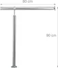 Poręcz ze stali nierdzewnej do schodów RD22622, 80 cm Podgląd zdjęcia produktu 3