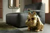 riess-ambiente Couchtisch BULLDOG 55cm gold rund Polyresin Produktbild-Vorschau 3