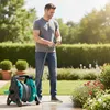 Záhradná hadica na cievke LUARO, stojanová, s rozprašovačom Náhľad obrázku produktu 9