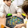 A child and an adult playing a triangular board game. Produktbild-Vorschau