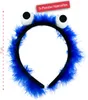 Oblique Unique Haarreifen Monster mit blauen Federn und Produktbild-Vorschau 2