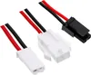 Three electrical connectors with red and black wires against a white background. Náhled obrázku produktu