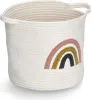 ZELLER Aufbewahrungsbox aus Baumwolle Regenbogen 32x28cm Produktbild-Vorschau 1