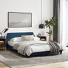 vidaXL Struttura letto con testiera "Dover" blu 120x200 cm Anteprima dell’immagine prodotto 10