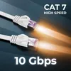deleyCON 0,5m Flaches Cat7 Netzwerkkabel RJ45 10 Gbit/s LAN Produktbild-Vorschau 3