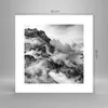 Poster - Poster ohne Rahmen - Berge Nebel Gipfel - 30x30 cm Produktbild-Vorschau 4