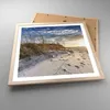Gerahmtes Poster - Rahmen in heller Eiche - Sand Gras Meer Produktbild-Vorschau 3