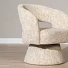 Bronx71 Sessel Josh drehbar Chenille beige Produktbild-Vorschau 6