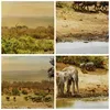 Bild auf Leinwand - Leinwandbild - Safari Tiere - 120x80cm Produktbild-Vorschau 8