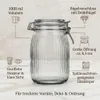 set di 6 vasi da conserva 1500 ml scanalati con tappo a Anteprima dell’immagine prodotto 3