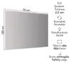Specchio bagno 120x70 cm con retroilluminazione a led Anteprima dell’immagine prodotto 2