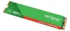 A green and red SSD drive with gold connectors, presented on a white background. Podgląd zdjęcia produktu