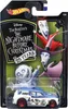 A Hot Wheels toy car packaged for sale, featuring characters from Tim Burton's The Nightmare Before Christmas. Podgląd zdjęcia produktu