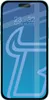 A smartphone screen displaying the time and date, with a stylized graphic overlay. Produktbild-Vorschau