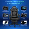 Puluomis Gaming Stuhl mit Massage und Fußstütze 150kg, Produktbild-Vorschau 5