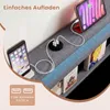 Łóżko tapicerowane COSTWAY 140 x 200 cm z oświetleniem LED, Podgląd zdjęcia produktu 5