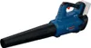A blue and black Bosch cordless leaf blower is shown against a white background. Produktbild-Vorschau