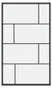 Walk In Aurlane 120 cm profilo nero vetro arredamento Anteprima dell’immagine prodotto 2