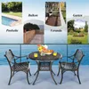 Tavolo da giardino con foro per ombrellone COSTWAY, tavolo Anteprima dell’immagine prodotto 8