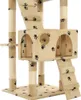 vidaXL Arbre à chat avec griffoirs en sisal 170 cm Gris Voir les images du produit 10