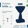 TexDeko Stehtischhussen Premium mit Schleifenband für Produktbild-Vorschau 2