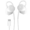 A pair of white Google USB-C headphones with a USB-C connector. Produktbild-Vorschau