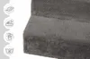 Psí schody pro malé psy 30 cm vysoké tmavě šedé - žebřík 3 Náhled obrázku produktu 7