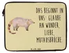 Mr. & Mrs. Panda Laptop Tasche Nasenbär 33 x 42 cm - Gelb Produktbild-Vorschau 4