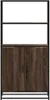 vidaXL Highboard brun imitation chêne 68x35x139 cm Bois Voir les images du produit 4