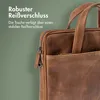 Accezz Borsa per laptop in pelle da 16 pollici - Cognac Anteprima dell’immagine prodotto 8