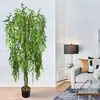 Salice Pianta Albero Artificiale Plastica 180cm con Legno Anteprima dell’immagine prodotto 4