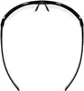 A top-down view of a pair of black and clear sports glasses against a white background. Produktbild-Vorschau