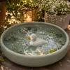 Teichdeko ENTE - Dekofigur - Porzellan - schwimmend - L: Produktbild-Vorschau 1