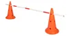 Lot de 2 cônes de signalisation orange, avec trous, 52 cm Voir les images du produit 3