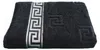 Medusa Badetuch 100x150 cm - Schwarz / Silber  - Jacquard Produktbild-Vorschau 1