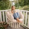 Storchennest Schaukelsessel mit Rückenlehne Ecru 80cm + Produktbild-Vorschau 9