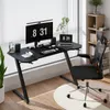 GTPLAYER 120 x 60cm biurko gamingowe z podkładką pod mysz, Podgląd zdjęcia produktu 9