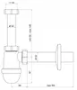 Mobile con lavabo rubinetto sifone 50x50cm bianco lucido Anteprima dell’immagine prodotto 10