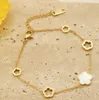 Camerazar Bracciale d'oro in acciaio chirurgico con fiore Anteprima dell’immagine prodotto 14