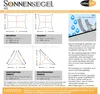 Sonnensegel PES Rechteck 2,5x4 hellgrau Polyester 160g/m² Produktbild-Vorschau 5