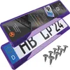 2 Stück Kennzeichenhalter Violett - Chrom Produktbild-Vorschau 1